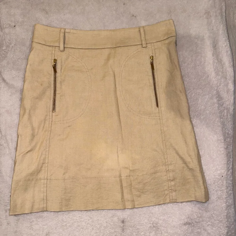 Tory Burch khaki tan skirt women’s size 6